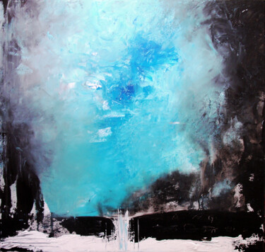 Peinture intitulée "Avant-l'0rage…" par Pascal Thomas, Œuvre d'art originale, Acrylique