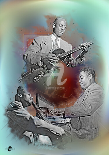 Arts numériques intitulée "Jazz2" par Cartsandra B, Œuvre d'art originale, Peinture numérique