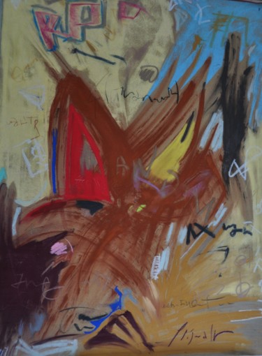 Malerei mit dem Titel "Energie1175" von Yannick Sigwalt, Original-Kunstwerk, Pastell