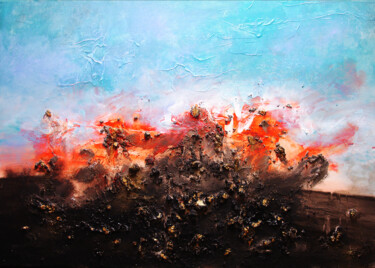 Peinture intitulée "Apaisante colère" par Pascal Thomas, Œuvre d'art originale, Acrylique