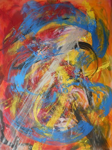 Schilderij getiteld "emotion-constrained" door David Callahan, Origineel Kunstwerk, Acryl