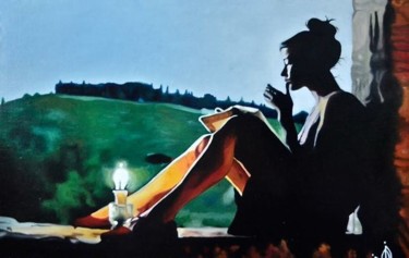 Peinture intitulée "Toscane série.jpg" par Mmd, Œuvre d'art originale, Huile