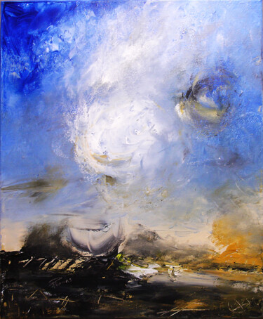 Peinture intitulée "Après le Soleil" par Pascal Thomas, Œuvre d'art originale, Acrylique