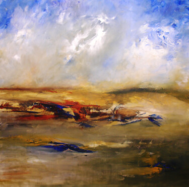 Peinture intitulée "Terra-5" par Pascal Thomas, Œuvre d'art originale, Acrylique