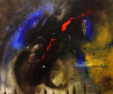 Peinture intitulée "Ode à la nuit" par Pascal Thomas, Œuvre d'art originale, Acrylique