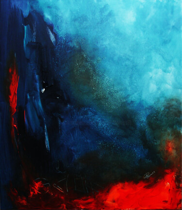 Peinture intitulée "Purgatoire" par Pascal Thomas, Œuvre d'art originale, Acrylique