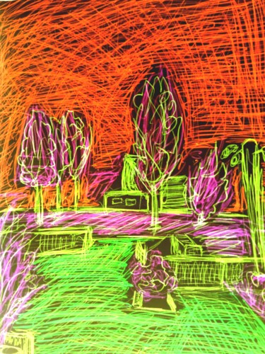 Peinture intitulée "###t€r€###cf#" par Teretoma Tapi, Œuvre d'art originale