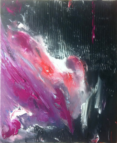Peinture intitulée "Fuchsia" par Pascal Thomas, Œuvre d'art originale, Acrylique