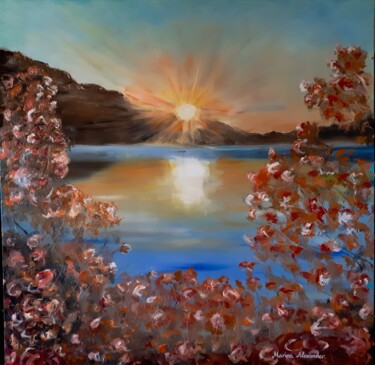 제목이 "Autumn Reflections"인 미술작품 Marina Alexander로, 원작, 기름