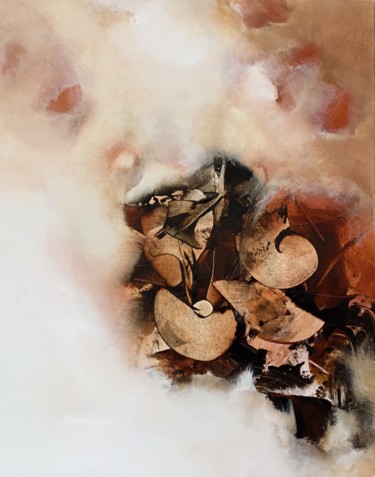 Un nuage de douceur Peinture intitulée "Un nuage de douceur" par Nathalie Bardyn, Œuvre d'art originale, Acrylique