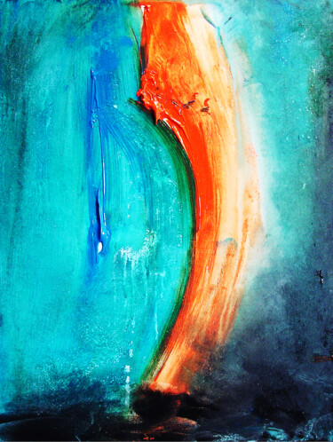 Peinture intitulée "Lueur" par Pascal Thomas, Œuvre d'art originale, Acrylique