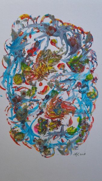 Schilderij getiteld "20180603-192133.jpg" door Marianne Huizinga, Origineel Kunstwerk