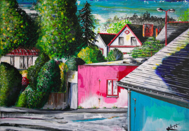 "101 Rue de la Bosselle C12 44 240 Sucé sur Erdre" 绘画 标题为“"101 Rue de la Boss…” 由A.T.6 Alexandre Trubert, 原创艺术品, 丙烯