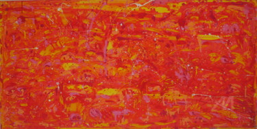 Pittura intitolato "Volcano" da Kilouart, Opera d'arte originale, Acrilico