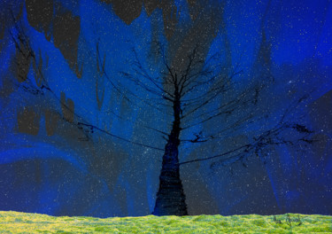 arbre-sous-un-ciel-bleu Digitale Kunst mit dem Titel "arbre-sous-un-ciel-…" von Max Parisot Du Lyaumont, Original-Kunstwerk, Digitale Malerei Auf Al…