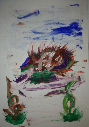 Peinture intitulée "Réconfort ©" par Bega, Œuvre d'art originale, Gouache