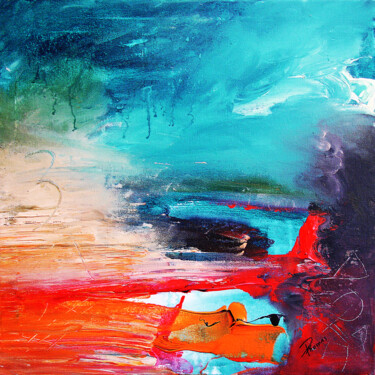 Peinture intitulée "Trois" par Pascal Thomas, Œuvre d'art originale, Acrylique
