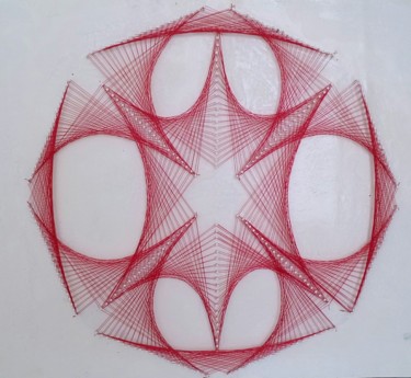 Art textile intitulée "ondulation" par Awa Diallo, Œuvre d'art originale, Objets