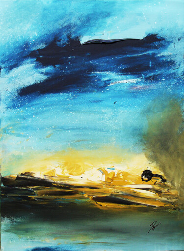 Peinture intitulée "Prévision" par Pascal Thomas, Œuvre d'art originale, Acrylique