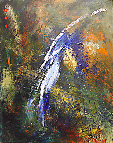 Peinture intitulée "Scarification" par Pascal Thomas, Œuvre d'art originale, Acrylique