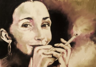 Peinture intitulée "Pina Bausch" par Véroniq'S, Œuvre d'art originale, Huile