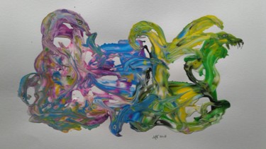 Schilderij getiteld "20180610-165138.jpg" door Marianne Huizinga, Origineel Kunstwerk