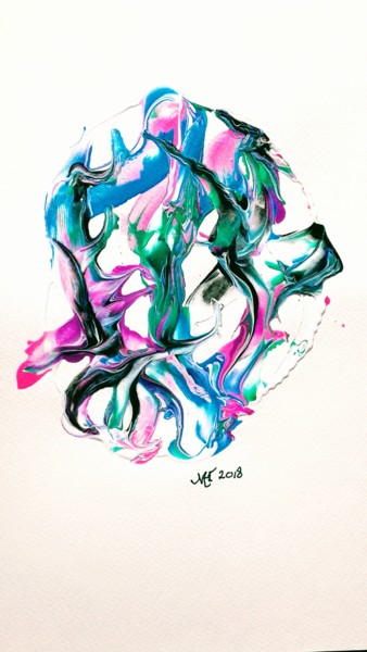 Schilderij getiteld "20180610-165322.jpg" door Marianne Huizinga, Origineel Kunstwerk