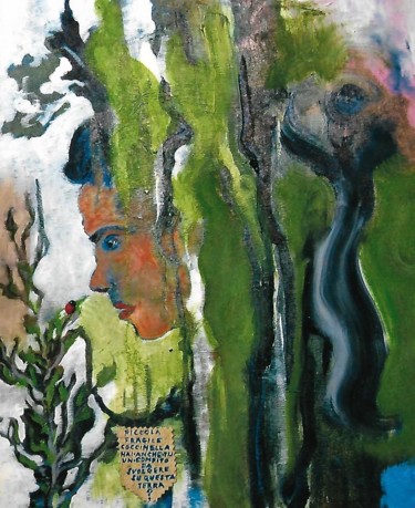 questa fragile coccinella Painting titled "questa fragile cocc…" by Mario Fanconi, Original Artwork, Oil