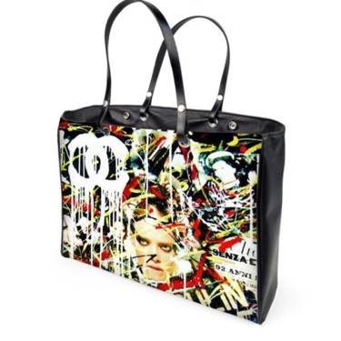 Artigianato intitolato "SHOPPER CHANEL&ROUGE" da Simone Lazzarini, Opera d'arte originale