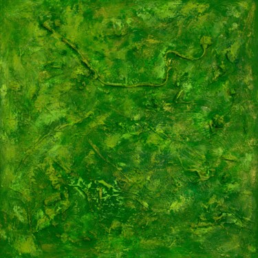 Painting titled "Praxidike : 31.5" x…" by Pamela Rys, Original Artwork, Acrylic