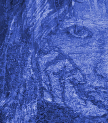 Digitale Kunst mit dem Titel "Blues" von Julianna Dávid, Original-Kunstwerk, 2D digitale Arbeit