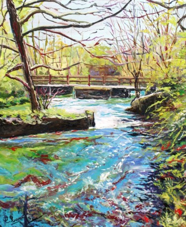 La passerelle du moulin neuf (Pont-Aven)