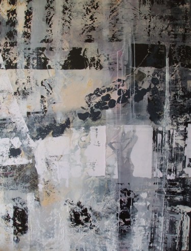 Painting titled "La Baigneuse" by Martine Lemoine, Original Artwork, Acrylic