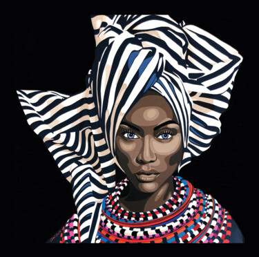 Arts numériques intitulée "Lithographie " Perl…" par Ann'Soco, Œuvre d'art originale, Décoration de maison