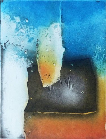Printmaking titled "voyage" by Pascale Aurignac, Original Artwork, Etching