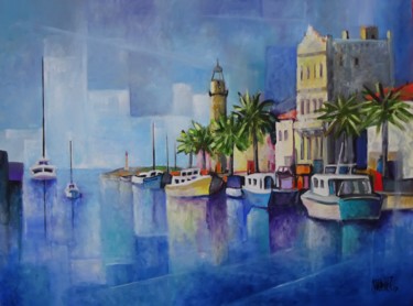 Peinture intitulée "grau-du-roi" par Martine Woellet, Œuvre d'art originale