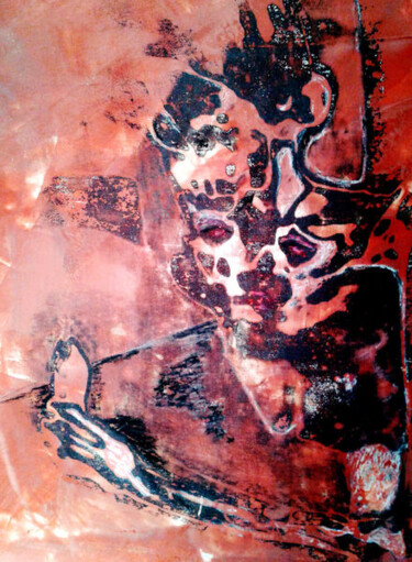 Malerei mit dem Titel "die-letzte-karte" von Josef Leitner, Original-Kunstwerk