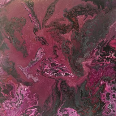 Peinture intitulée "Le baiser" par Hkine, Œuvre d'art originale, Acrylique
