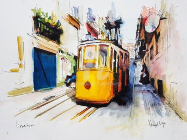 Lisbon, yellow tram