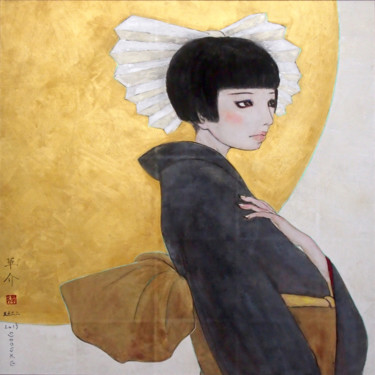 Peinture intitulée "Omoi-tsuki ver.1" par Souske, Œuvre d'art originale, Autre