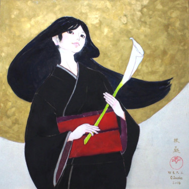 Peinture intitulée "Ume-kaze ver.1" par Souske, Œuvre d'art originale, Autre