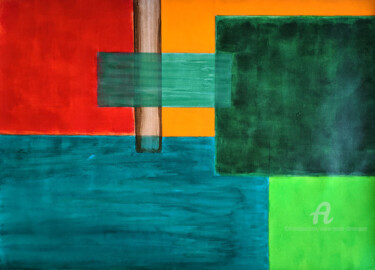 Peinture intitulée "Looking for the Gre…" par Marie-Paule Demarquez, Œuvre d'art originale, Acrylique