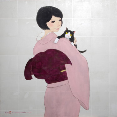 Peinture intitulée "Tama-ya ver.1" par Souske, Œuvre d'art originale, Pigments