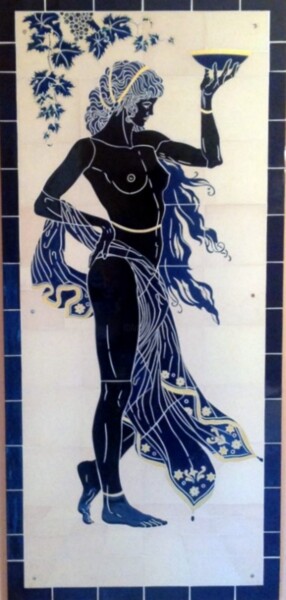 Peinture intitulée "jolie-gaia.jpg" par Monette O'Neill, Œuvre d'art originale, Émail