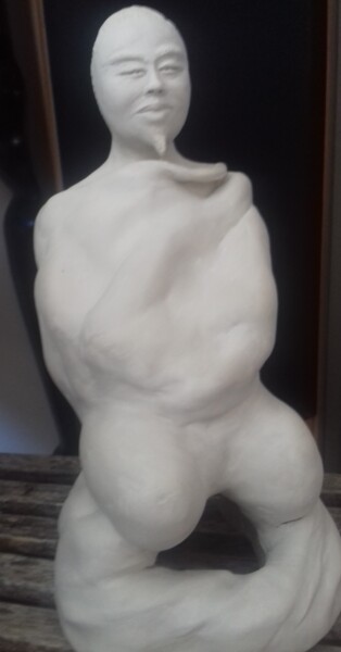 Sculpture intitulée "Alignement" par Cécile Aubert, Œuvre d'art originale, Argile
