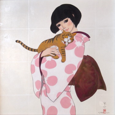 Peinture intitulée "Tora-ya  ver.1" par Souske, Œuvre d'art originale, Autre