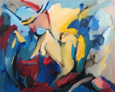 Painting titled "Flowers for Frances…" by Nadya Zhuravskaya, Original Artwork, Oil