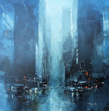 Peinture intitulée "N.Y" par Benoit Havard, Œuvre d'art originale