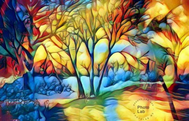 Photographie intitulée "Ma forêt magique" par Florence Castelli Flofloyd, Œuvre d'art originale