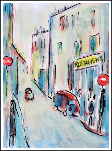 Peinture intitulée "SENS INTERDIT" par Jean Mirre, Œuvre d'art originale, Huile
